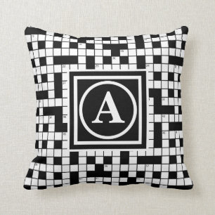 Kreuzworträtsel Monogramm Kissen