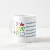 Kreuzworträtsel-Nations-Tasse Kaffeetasse (Vorderseite Links)