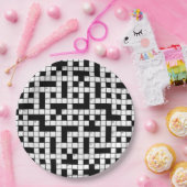 Kreuzworträtsel Pappteller (Party)