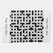 Kreuzworträtsel Personalisiert Geschirrtuch (Horizontal)