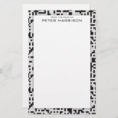 Kreuzworträtsel-personalisiertes Briefpapier (Vorne/Hinten)