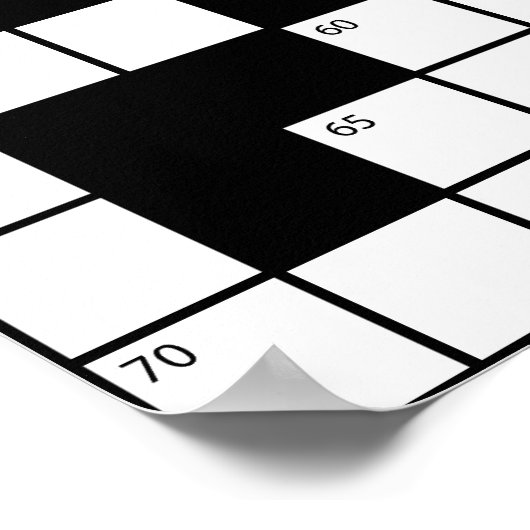 Kreuzworträtsel Poster (Ecke)