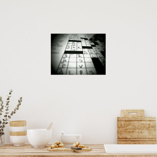 Kreuzworträtsel Poster (Küche)