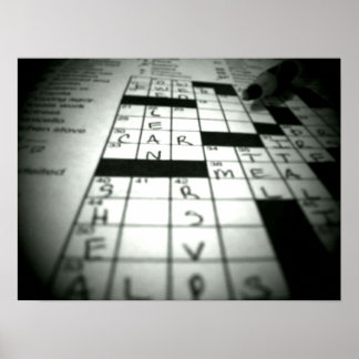 Kreuzworträtsel Poster