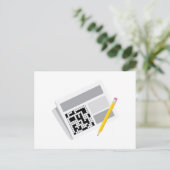 Kreuzworträtsel Postkarte (Stehend Vorderseite)