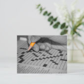 Kreuzworträtsel Postkarte (Stehend Vorderseite)