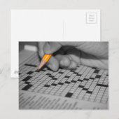 Kreuzworträtsel Postkarte (Vorne/Hinten)