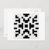 Kreuzworträtsel Postkarte (Vorne/Hinten)