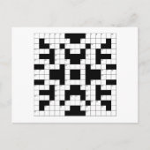 Kreuzworträtsel Postkarte (Vorderseite)