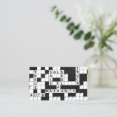 Kreuzworträtsel Puzzle Car Deposité Visitenkarte (Stehend Vorderseite)