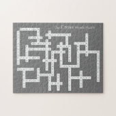 Kreuzworträtsel Puzzle Semantics Spaß grau (Horizontal)