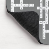 Kreuzworträtsel Puzzle Semantics Spaß grau Mousepad (Ecke)