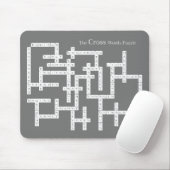 Kreuzworträtsel Puzzle Semantics Spaß grau Mousepad (Mit Mouse)
