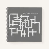 Kreuzworträtsel Puzzle Semantics Spaß grau Notizblock (Vorderseite)