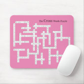 Kreuzworträtsel Puzzle Semantics Spaß Rosa Mousepad (Mit Mouse)