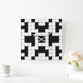 Kreuzworträtsel  quadratische wanduhr (Zuhause)