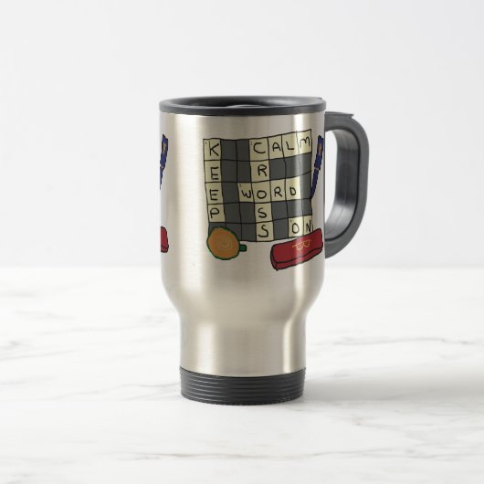 Kreuzworträtsel Reisebecher (VorderseiteRechts)