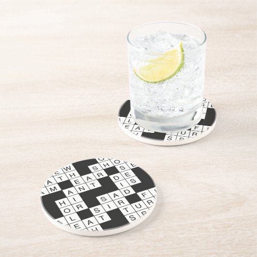 Kreuzworträtsel Sandstein Untersetzer (Seite)