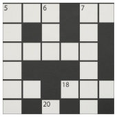 Kreuzworträtsel Stoff (Muster)