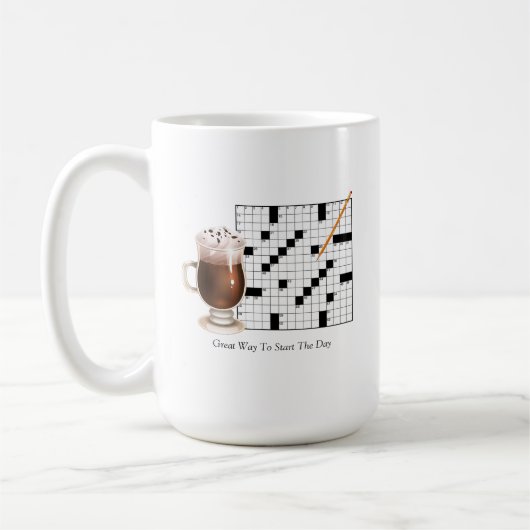 Kreuzworträtsel-Tasse Kaffeetasse (Links)