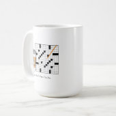 Kreuzworträtsel-Tasse Kaffeetasse (Vorderseite Links)