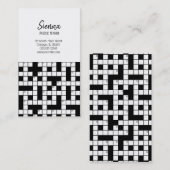 Kreuzworträtsel Visitenkarte (Vorne/Hinten)