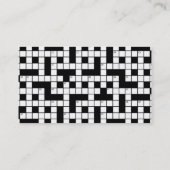 Kreuzworträtsel Visitenkarte (Rückseite)