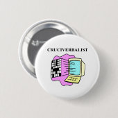 Kreuzworträtselliebhaber Button (Vorne & Hinten)