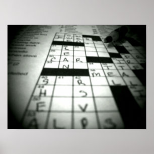 Kreuzworträtselplakat Poster