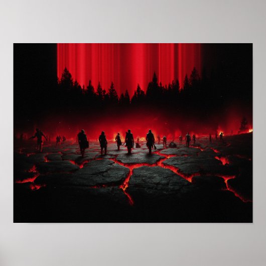 Kreuzzug bei Rotlicht: Dunkle Fantasy-Kriegszeit b Poster (Vorne)
