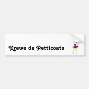 Krewe de Petticoats Autoaufkleber