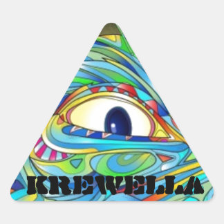 Krewella Illuminati Aufkleberpackung Dreieckiger Aufkleber