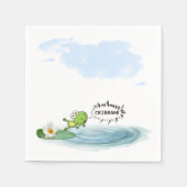 Kribbage Frog Serviette (Vorderseite)