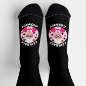 Kribbage granny - lustige Kribage Socken (Oben)