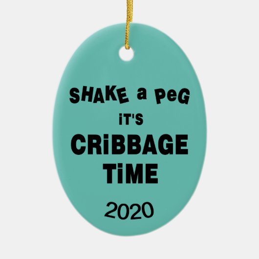 Kribbage Keramik Ornament (Vorne)