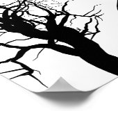 Kribbele Goth Child Bats Mond Halloween Art Poster (Ecke)