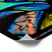 Kribbeln im Glass Poster (Ecke)