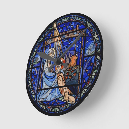 Kribbeln im Glass Runde Wanduhr (Winkel)