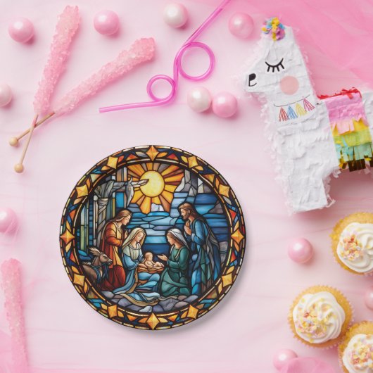 Kribbeln-Scene-Teller aus gefestigtem Glas Pappteller (Party)