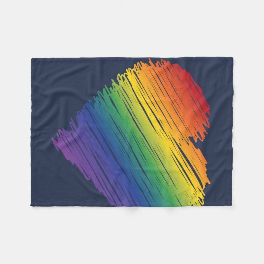 Kribbelschnabeldecke Fleecedecke (Vorderseite (Horizontal))