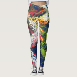Kribbelserie - Akrylpour-Malerei wie auch Leggings