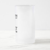 KRICKE IST WICHTIG MATTGLAS BIERGLAS (Mittel)