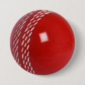 Kricket-Ball-Abzeichen Button (Vorderseite)