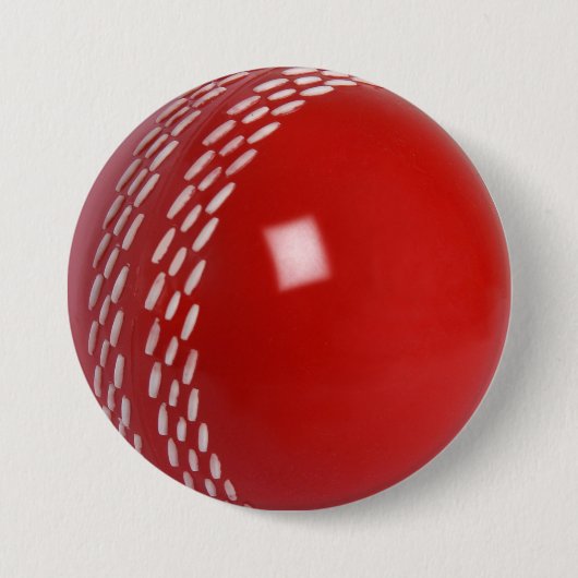 Kricket-Ball-Abzeichen Button (Vorderseite)
