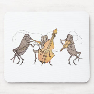 Kricket-Band mit Horn, Cello u. Violine Mousepad