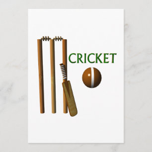 Kricket Einladung