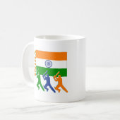 Kricket Indien Kaffeetasse (Vorderseite Links)