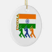 Kricket Indien Keramik Ornament (Rechts)