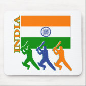 Kricket Indien Mousepad (Vorne)