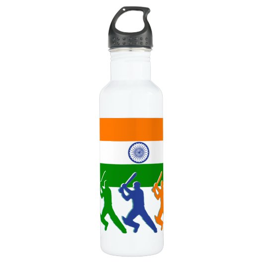 Kricket Indien Trinkflasche (Vorderseite)